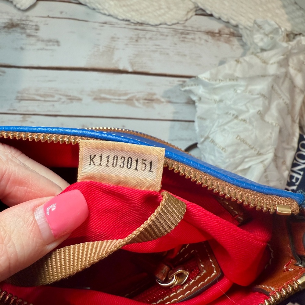 NWT Dooney & Bourke Pebble Grain Crossbody - French Blue - Picture 9 of 10